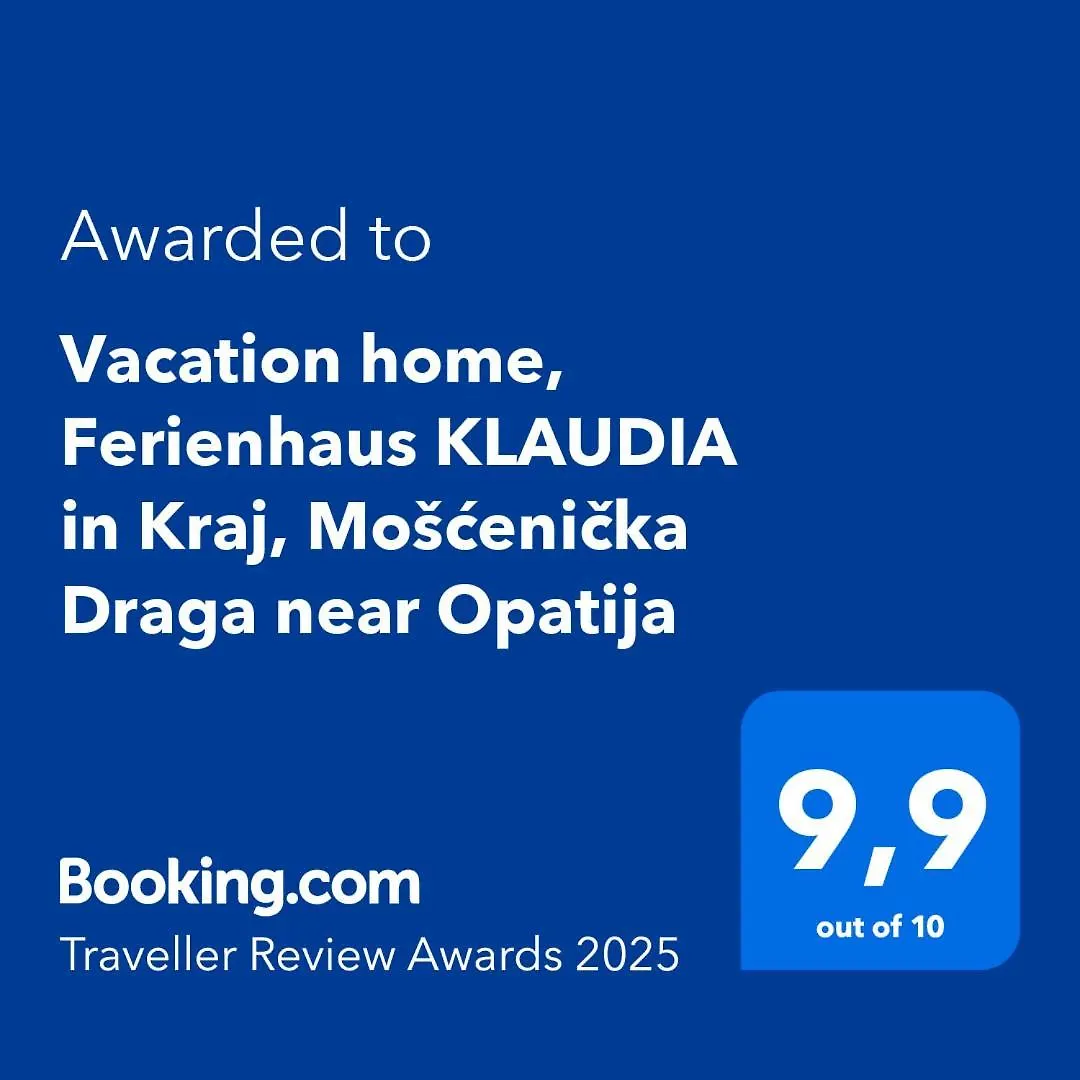 Dom wakacyjny Vacation Home, Ferienhaus Klaudia In Kraj, Moscenicka Draga Near Opatija
